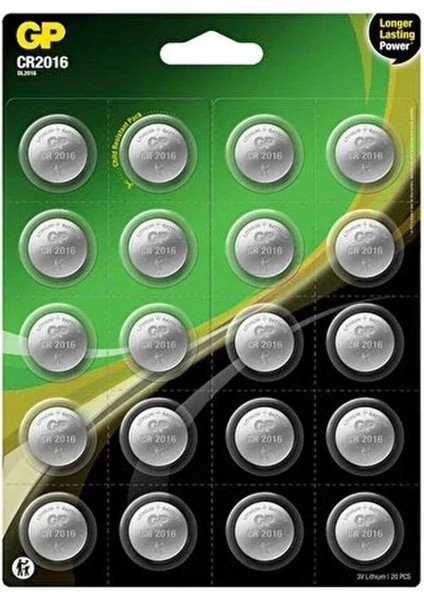 Gp CR2016 3V 20LI Blisterli Lityum Pil