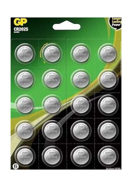 Gp CR2025 3V 20LI Blisterli Lityum Pil