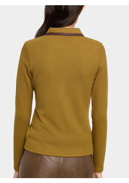 Polo Yakalı Nervürlü Üst modelleri