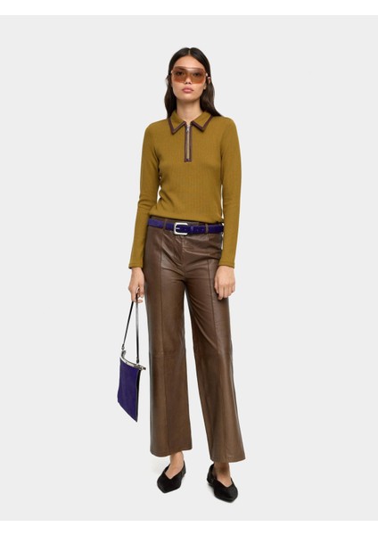 Polo Yakalı Nervürlü Üst fırsatları