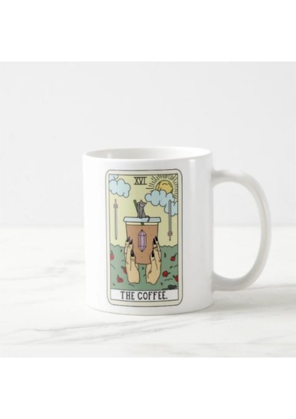 Tarot Kartı Coffe Baskılı Kupa Bardak modelleri