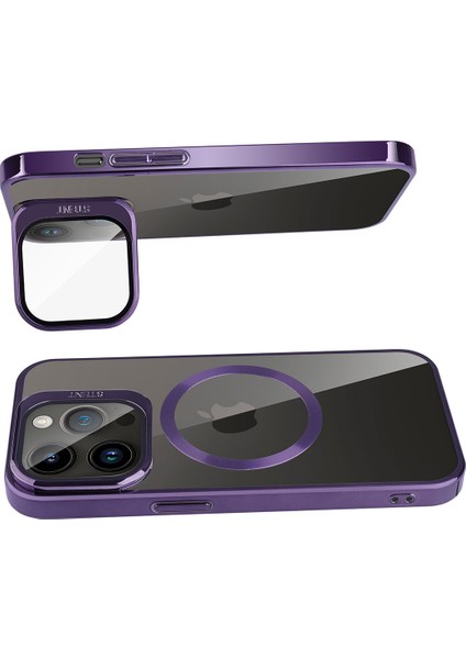 Apple iPhone 14 Pro Kılıf M-Safe Şarj Özellikli Standlı Zore Klon Kapak modelleri