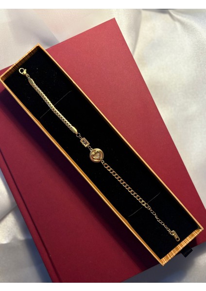 Çelik Ezme Kalp Beyaz Bileklik Hediyelik fiyatları