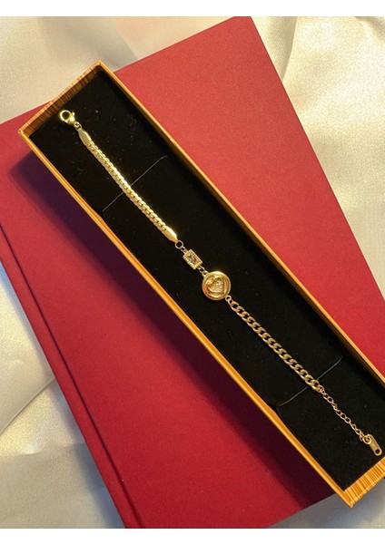 Çelik Ezme Kalp Beyaz Bileklik Hediyelik modelleri