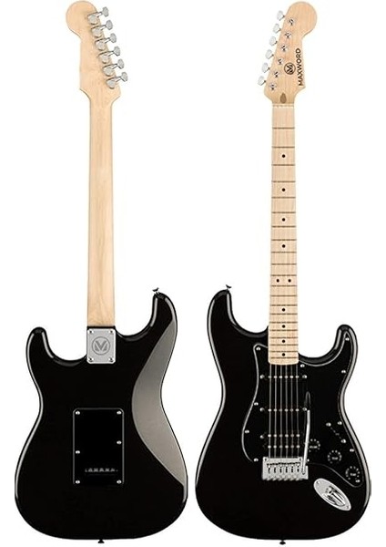 MAP-35BK-25AMP Maple Klavye Ssh 25W Amfili Elektro Gitar Seti fırsatları