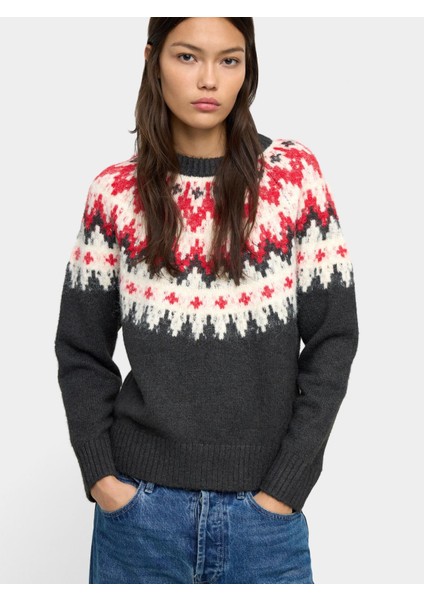 Jakarlı Örme Kazak fırsatları