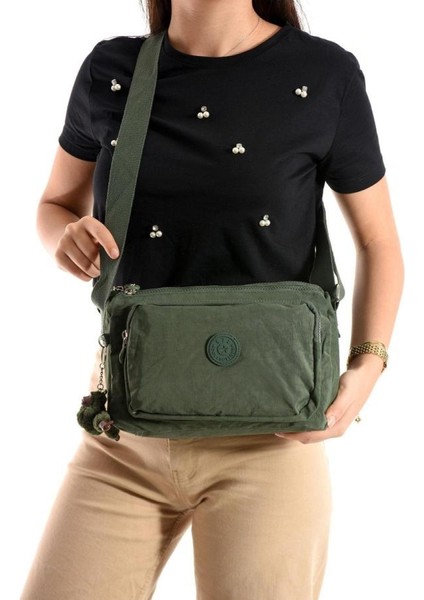 Lüks Figürlü Gösterişli Bol Bölmeli Çapraz Çanta