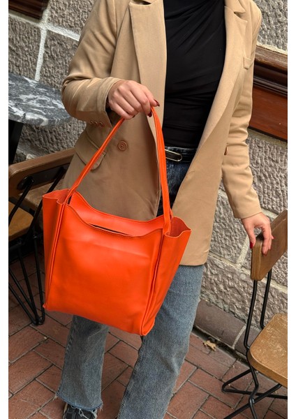 Lagraccio Paris Kadın Carrie Salaş Omuz Çantası Turuncu fiyatları