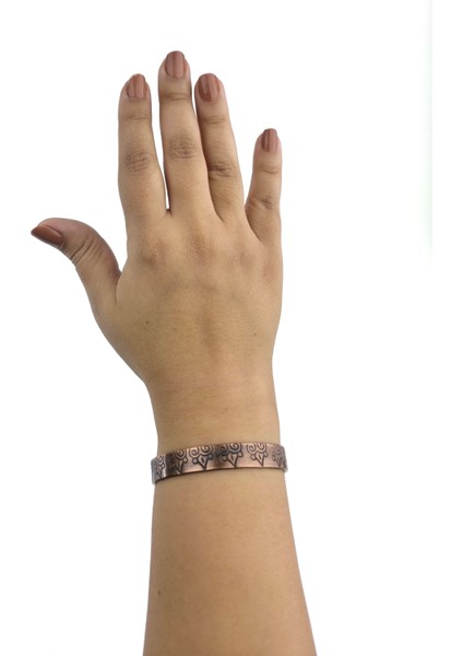 El Yapımı Ayarlanabilir Saf Bakır Bileklik Seti, Bakır Bilezik BB-305 fırsatları