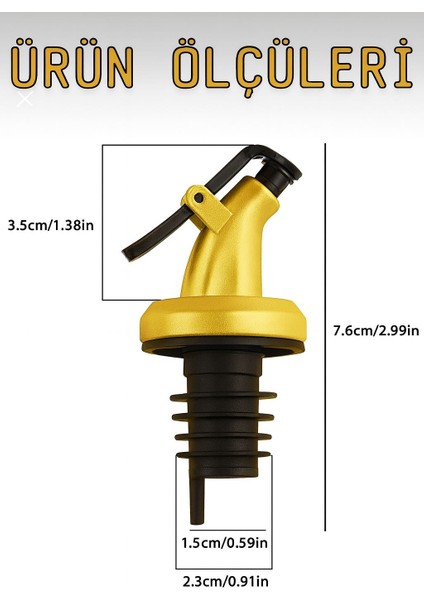 4 Lü Gold Akıllı Yağdanlık Sosluktıpası – Damlatmaz, Şık ve Dayanıklı Tasarım modelleri