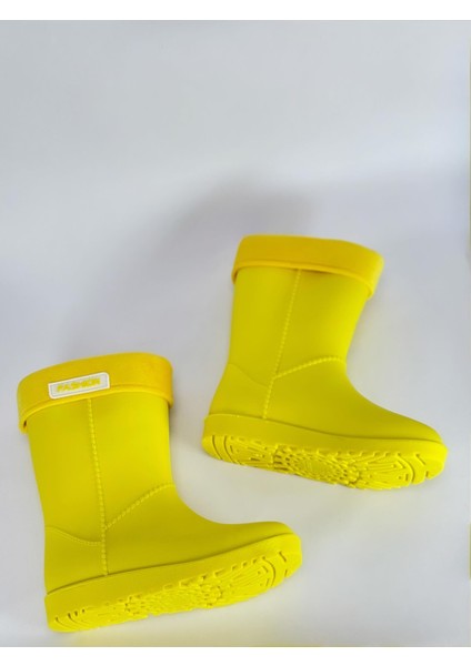 Içi Kürklü Soğuk ve Su Geçirmez Çocuk Yağmur Çizmesi modelleri