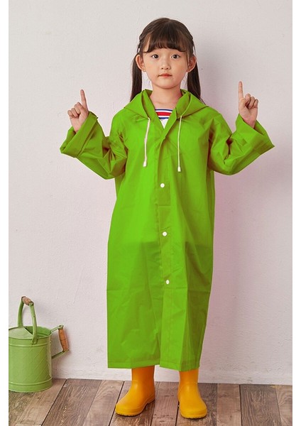 Erkek ve Kız Çocuk Yağmurluk Panço Su Geçirmez