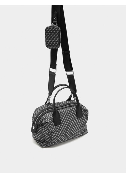 Desenli Teknik Kumaş Tote Çanta modelleri