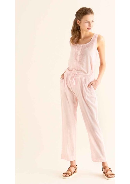 Cep Detaylı Pantolon Pembe Y9962109_038