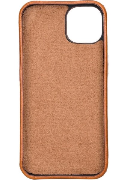 Apple iPhone 13 Mini Uyumlu Deri Arka Kapak Rock RST2EF Taba modelleri