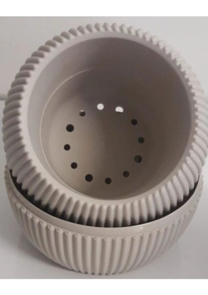 Mercan Saksı 2 Numara 0,35 Litre Su Hazneli Dekoratif Kaktüs Sukulent Saksı 11,8x9,2 cm fırsatları