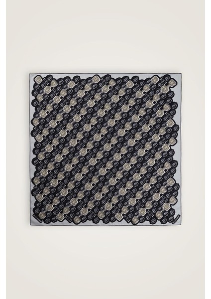 Girdap Siyah-Gri Tivil Ipek Eşarp 95X95 fiyatları