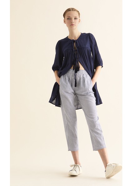 Bağcık Detaylı Kadın Kimono Lacivert Y1861115_015 modelleri