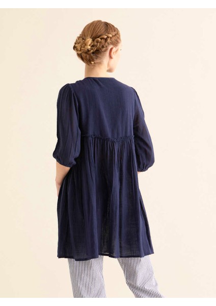 Bağcık Detaylı Kadın Kimono Lacivert Y1861115_015 indirimleri