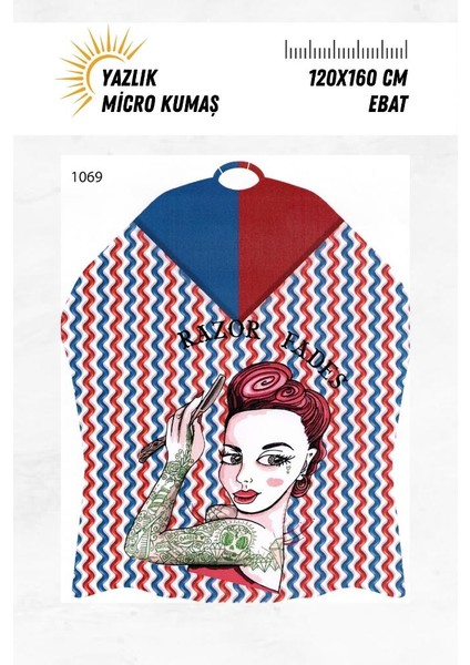 Lüx Penuar Dijital Baskı Yazlık Mikro Kumaş 120X160 cm 1069