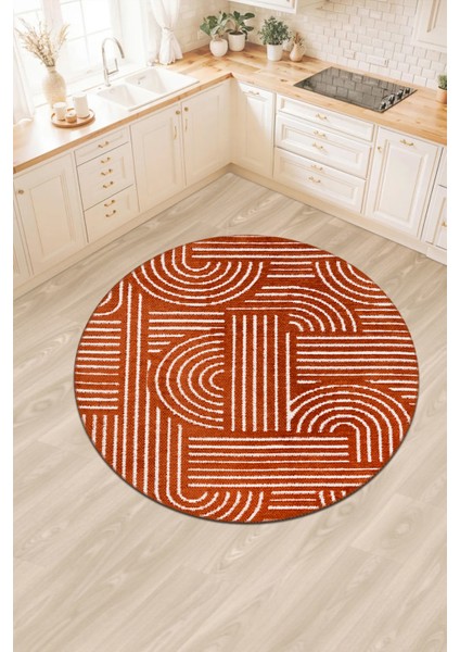 Revna Yuvarlak Halı | Yıkanabilir, Kaymaz Taban, Modern Salon ve Mutfak Halısı modelleri