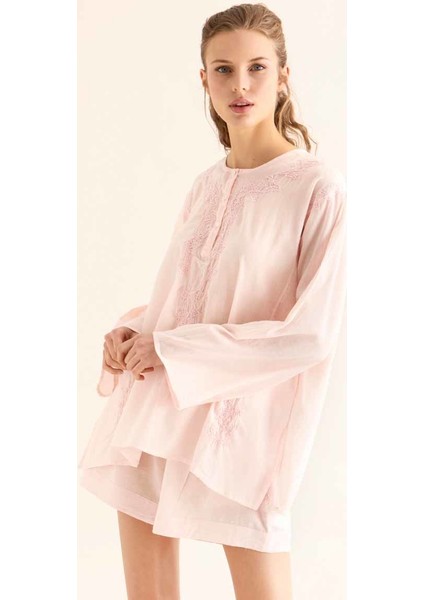 İşlemeli Açık Kadın Bluz Pembe Y9962104_038 fiyatları