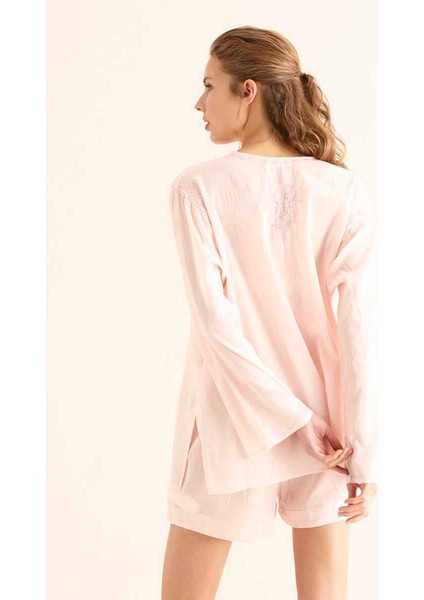 İşlemeli Açık Kadın Bluz Pembe Y9962104_038 indirimleri