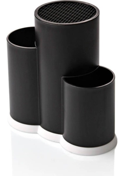 3 Bölmeli Kaşıklık - Şef Bıçaklık Standı Beyaz modelleri