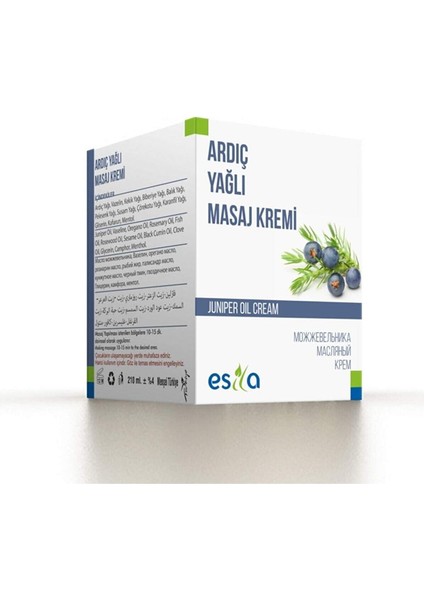 Organik Yağ Ardıç Yağlı Masaj Kremi 210 ml
