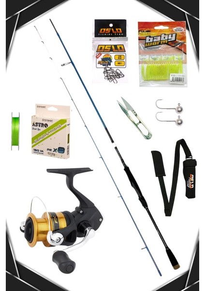 Rock Game 213CM 0,5-7gr Shimano Fx 1000 8 Örgü Lrf Olta Seti