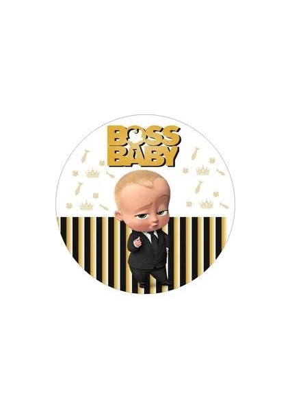 Patron Bebek Temali Doğum Günü Pankart Branda 100X100