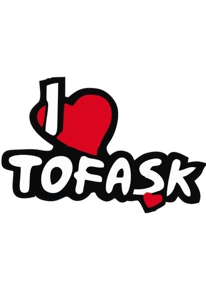 Tofaşk Motor Özel ve Oto Sticker Kabartmalı 10X14 cm A+Kalite
