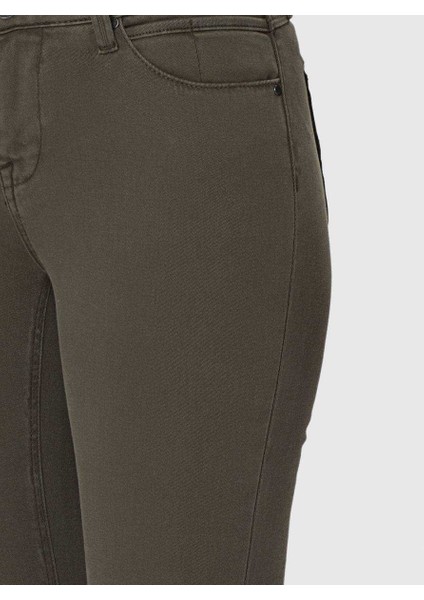 Kısa Paça Cepli Kadın Pantolon Haki K1853106_023 fırsatları