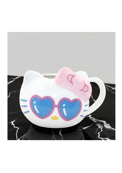Kalp Gozluklu Hellokitty-Mug-