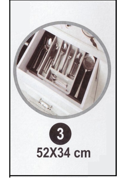 Kayar Kaşıklık Organizeri - 3 Aşamalı Sürgülü - Sağ Sol Açılır modelleri