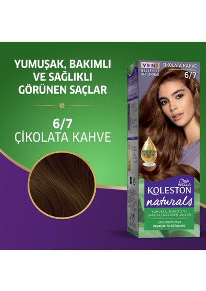 Naturals Saç Boyası Çikolata Kahve 6/7 2x Paket fırsatları