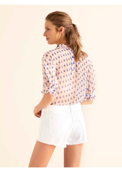 Paça Detaylı Cepli Mini Şort Beyaz Y1812116_002 indirimleri