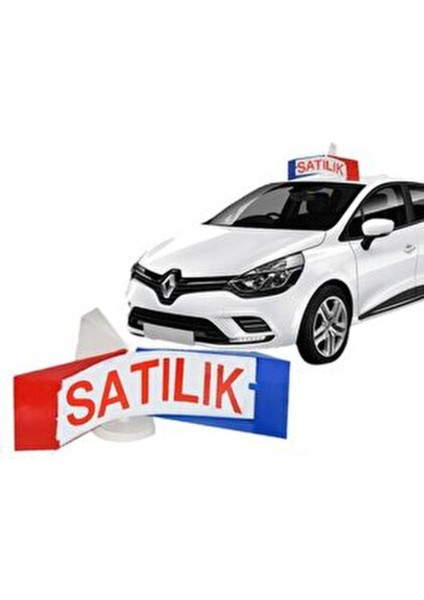 Oto Üstü Rüzgar Gülü Fırfır Tabela Satılık-Kiralık Çift Taraflı Sabit ayak dönmez