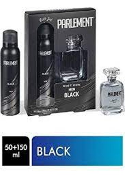 Parlement 50 ml Black Erkek Parfüm + 150 ml Deodorant Seti