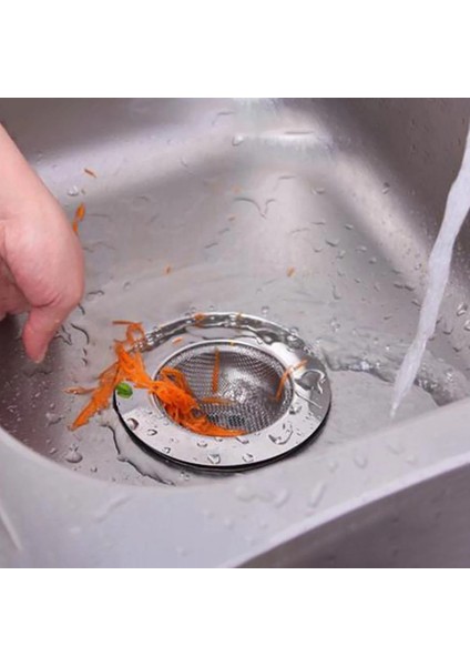 Mutfak Su Lavabo Filtresi Örgü Süzgeç Paslanmaz Çelik 7.5 cm Çap modelleri