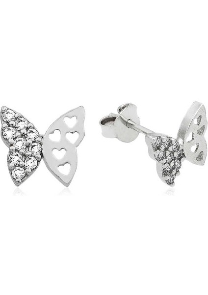 925 Ayar Gümüş Çivili Kelebek Küpe EA1160226 (292292) fiyatları