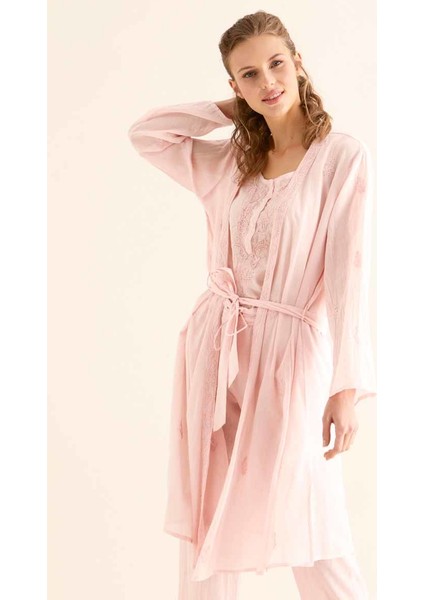 İşlemeli Açık Kimono Pembe Y9962101_038 fiyatları