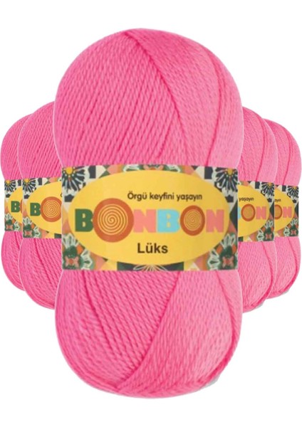 5 Adet Lüks Patik Ipi Yünü Pembe 98230