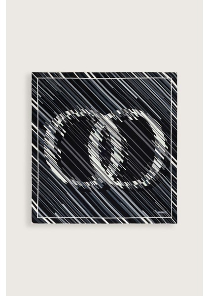 Yağmur Noor Siyah Tivil Ipek Eşarp 90X90 fiyatları