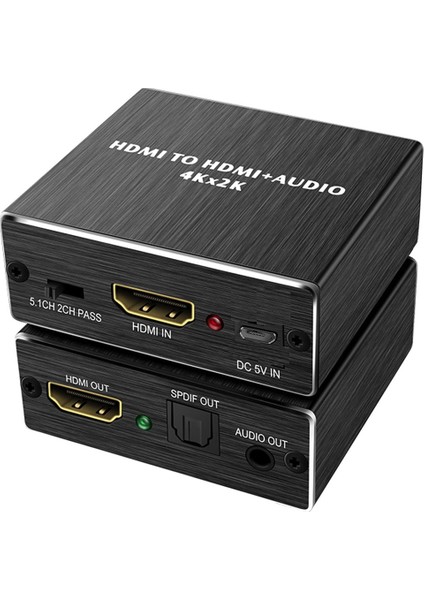 HDMI + Audio Out Ayırıcı Extractor Converter Spdıf Toslink Optik 3.5mm Ses Çıkışlı 4K modelleri