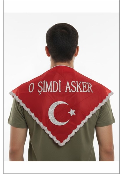 Zirve Kına ''o Şimdi Asker'' Yazılı Pullu, Eldivenli Kırmızı Renk (Üçgen Şeklinde) fırsatları