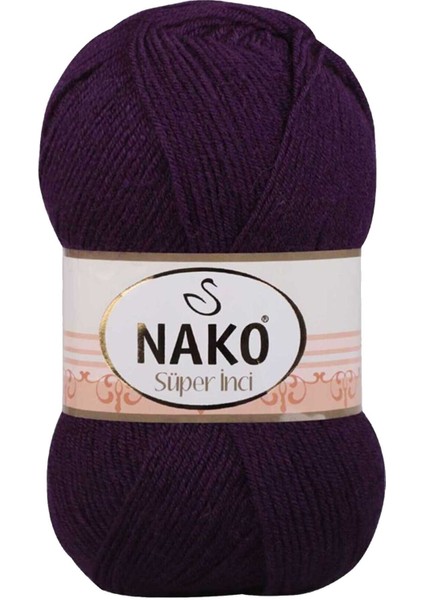 1 Adet Süper Inci El Örgü Ipi 100 gr Mor 3260