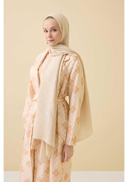 Bambunoor Bej Naia Pamuk Şal 70X210