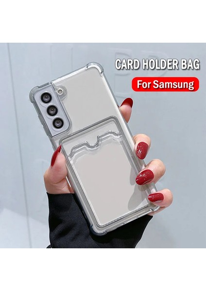 Samsung Galaxy A56 Uyumlu Kılıf Kartlık Bölmeli Arkası Şeffaf Soft Dayanıklı Kılıf Kapak fiyatları