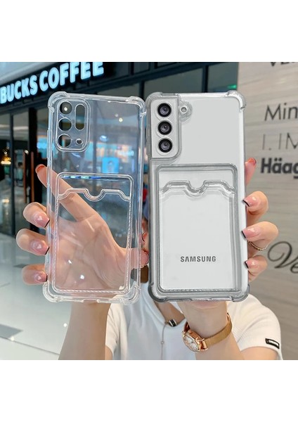 Samsung Galaxy A56 Uyumlu Kılıf Kartlık Bölmeli Arkası Şeffaf Soft Dayanıklı Kılıf Kapak fırsatları